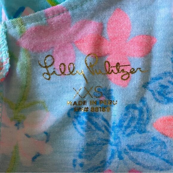 Lilly Pultizer Alessa Floral Ruffle Swing Dress Sz XXS - Picture 7 of 7